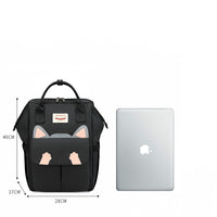 Backpack Trend Cat Ear Girl Backpack Middle School Student High School Student School Bag Large Capacity Computer Backpack