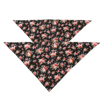 Fashion Flower Pet Triangle Scarf Dog Saliva Towel Double Cotton Scarf Bib Jewelry