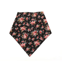 Fashion Flower Pet Triangle Scarf Dog Saliva Towel Double Cotton Scarf Bib Jewelry