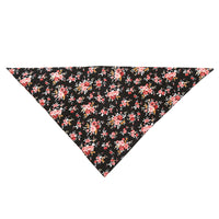 Fashion Flower Pet Triangle Scarf Dog Saliva Towel Double Cotton Scarf Bib Jewelry