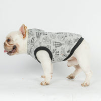 Cartoon Hooded Short-sleeved Sweater Casual Cartoon Vest