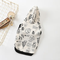 Cartoon Hooded Short-sleeved Sweater Casual Cartoon Vest