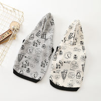 Cartoon Hooded Short-sleeved Sweater Casual Cartoon Vest