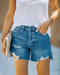 Mid-waist Women's Denim Shorts