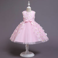 Three-dimensional Flower Net Gauze Tutu Skirt Super Fairy Princess Dress