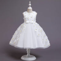 Three-dimensional Flower Net Gauze Tutu Skirt Super Fairy Princess Dress