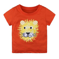 Knitted Cotton Men's And Women's Baby Short-Sleeved T-Shirt