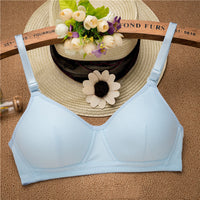 Simple Girl Underwear Junior High School Student Underwear Cotton No Steel Ring Bra