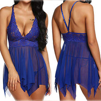 Sexy Mesh Suspender Nightdress