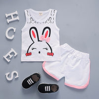 Baby Cartoon Middle And Small Children Lollipop Vest Suit