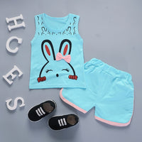 Baby Cartoon Middle And Small Children Lollipop Vest Suit