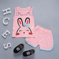 Baby Cartoon Middle And Small Children Lollipop Vest Suit