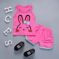 Baby Cartoon Middle And Small Children Lollipop Vest Suit