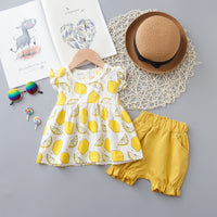 Baby Cartoon Middle And Small Children Lollipop Vest Suit