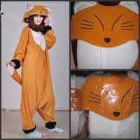 Cartoon One-piece Pajamas Yellow Fox Home Clothes For Men And Women