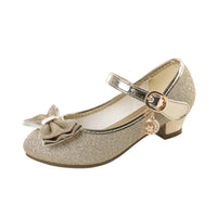 Fashion Simple Girls Crystal Leather Shoes