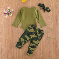 New Products Set Letter Camouflage Printed Children Set