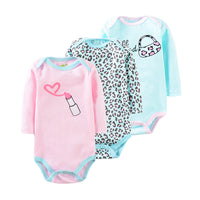 Spring And Summer Baby Suit Three-piece Romper