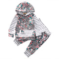 European And American Infant Winter New Children's Floral Sweater Suit