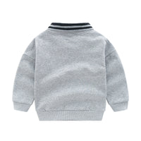 Long-Sleeved Children's Cartoon Striped Pullover Children's Casual Jacket