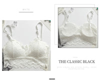 Sexy Ladies Tube Top With Double Shoulder Straps Lace Embroidery
