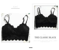 Sexy Ladies Tube Top With Double Shoulder Straps Lace Embroidery