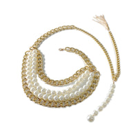 Women's Belt Atmospheric Slim Decoration Pearl Pendant Chain Waist Chain