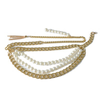 Women's Belt Atmospheric Slim Decoration Pearl Pendant Chain Waist Chain