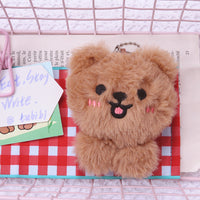 Japanese And Korean Cartoon Plush Doll Bear Teddy Keychain Cute Schoolbag Pendant