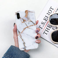 Glossy Marble Pattern Phone Case