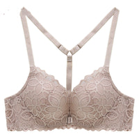 Front Button Bra Lace Without Steel Ring Bra