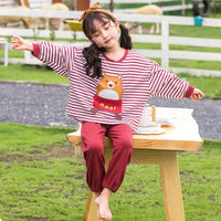 Children's Long-sleeved Girl Baby Two-piece Suit