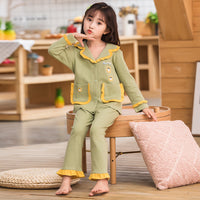 Children's Long-sleeved Girl Baby Two-piece Suit