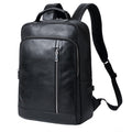 New Men's Backpack Business Leather Backpack Large Capacity