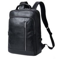 New Men's Backpack Business Leather Backpack Large Capacity