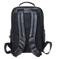 New Men's Backpack Business Leather Backpack Large Capacity