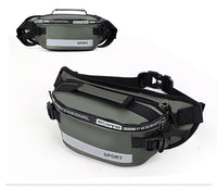 Men's Korean Style Multi-layer Large Capacity Waterproof Nylon Belt Bag