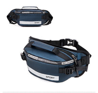 Men's Korean Style Multi-layer Large Capacity Waterproof Nylon Belt Bag