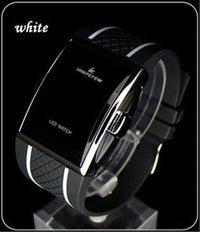 Electronic Watch Male Led Silicone Square Korean Student Sports