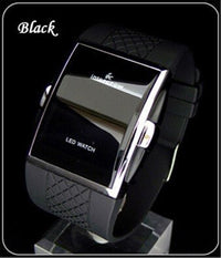 Electronic Watch Male Led Silicone Square Korean Student Sports