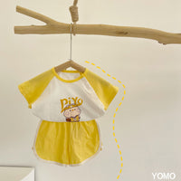 Children''s Short Sleeve Set Baby Cotton Summer Two Piece Set In Stock