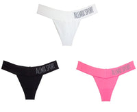 Letter Deep V Wide-waist Low-waist Seamless Briefs