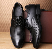 Casual Breathable Men's Hole Shoes Black