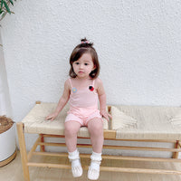 Baby Camisole Suit Thin Air-conditioned Pajamas For Boys And Girls
