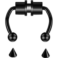 Piercing Stainless Steel Magnetic False Nose Ring