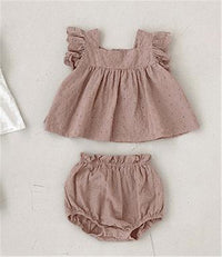 Infant Lace Suit Female Baby Cute Two-piece Suit