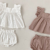 Infant Lace Suit Female Baby Cute Two-piece Suit