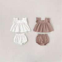 Infant Lace Suit Female Baby Cute Two-piece Suit