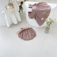 Infant Lace Suit Female Baby Cute Two-piece Suit