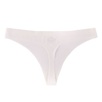 One Piece Non-marking Threaded Cotton Crotch Low-rise Thong